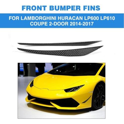 Carbon Fiber Rear Bumper Side Trunk Sticker Decoration Vent Wings Case for Lamborghini Huracan LP600 LP610 Coupe 2 Door 14-17