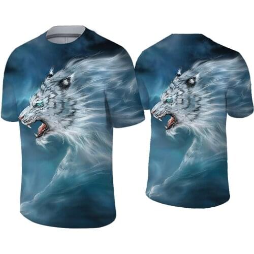 New 3D animal print t-shirt Mens T-shirt Harajuku shirt T shirt Summer fun t-shirt O-neck T-shirts Oversized T-shirt Streetwear