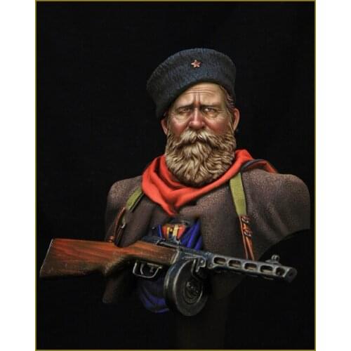 New Unassembled 1/10 RUSSIAN COSSACK bust SET Resin Kit DIY Toys Unpainted kits