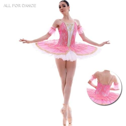 New Arrival Pre-professional Ballet Tutu Girl & Women Rose Red Sequin Lace Bodice Ballet Tutu Ballerina Dance Costumes