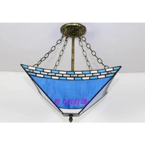 Pendant Lights Blue lightGarden Mediterranean European creative living room bedroom Pendant lamps DF44