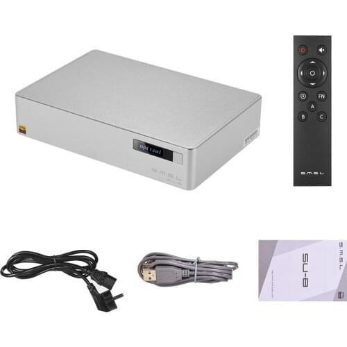 S.M.S.L SU-8 HIFI Pure DAC Audio Decoder USB/ Coaxial/ Optical Input DSD Digital-to-Analog Converter EU/US Plug