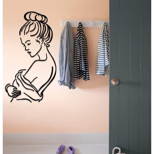 Creative DIY beauty Looking back INS chidrens room bedroom living room TV background wall decoration 3D acrylic wall sticker