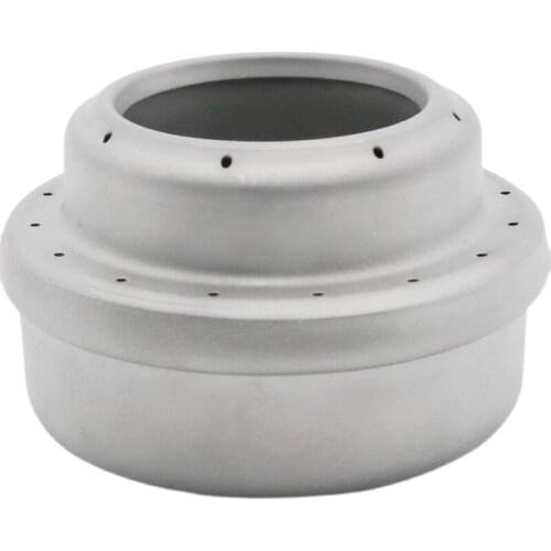 Zq Outdoor Pure Titanium Alloy round Hiking Climbing Camping Camping Alcohol Stove