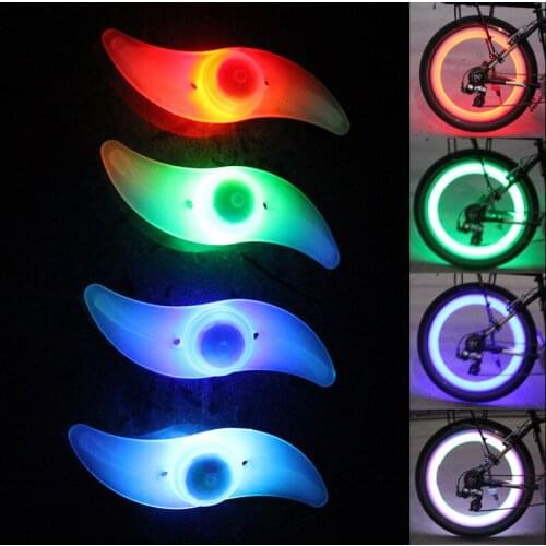 Bicycle Accessories Light Waterproof LED Safety Warning Cycling Wheel Spoke Light Flash Lamp Night Riding Neon Lamp Combination