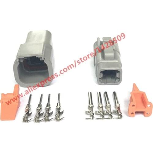 20 Sets 4 Pin DTM06-4S/ATM06-4S DTM04-4P/ATM04-4P DTM Series Female Male Electrical Auto Connector Automotive Plug