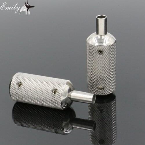 22MM Tattoo Stainless Steel Grip With Back Stem Tattoo Grips Supply Free Shipping TG-118A