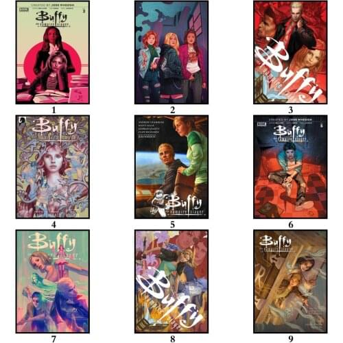 5d diy diamond embroidery Buffy The Vampire Slayer white paper poster artwork full diamond inlaid cross stitch kit home decor