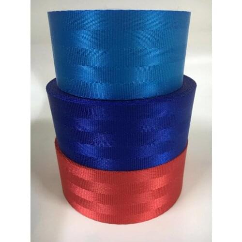 7 meters rolls 50mm polyester car seat belt webbing for DIY car safety belt strap