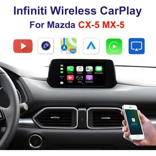 Wrieless Car Carplay interface support Iphone Android Auto Youtube video For 2014-2020 Mazda CX-5