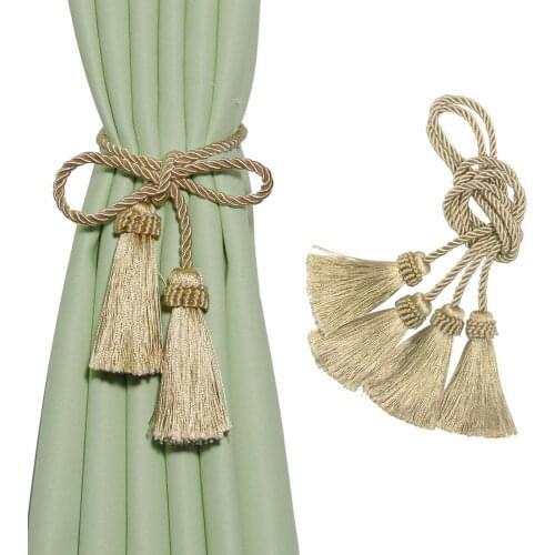 BEL AVENIR Curtain Tieback Tassels Accessories Tie Backs for Curtains Holder Buckle Polyester Rope Home Decorative Accessories
