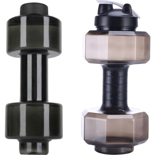 550ml Gym Sports Dumbbell Kettle PET Water Bottle Outdoor Fitness Cycling Water Bottle for Effective Working-out Accessories