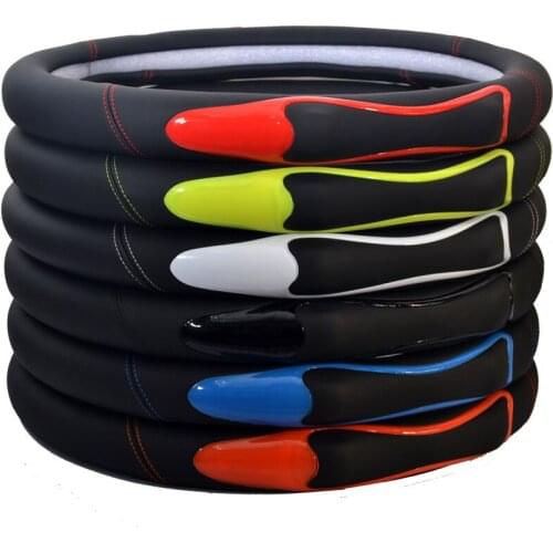 Steering wheel cover 39/40 CM steering Covers on car four seasons universal case set of new style bump anti-slip color for bmw