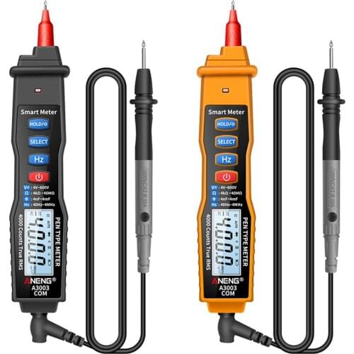 A3003 Digital Multimeter Pen Type Meter 4000 Counts with Non Contact AC/DC Voltage Resistance Capacitance Hz Tester Tool
