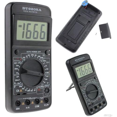DT9205A Digital Multimeter AC/DC Voltmeter Ammeter Resistance Capacitance Meter Tester Tools