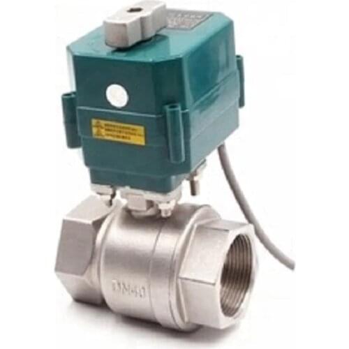 CTF-001 DN32 DN40 DN50 electric stainless steel ball valve DC12v AC/DC9-25v AC85-265v motorized valve CR01 CR02 CR03 CR04 CR05