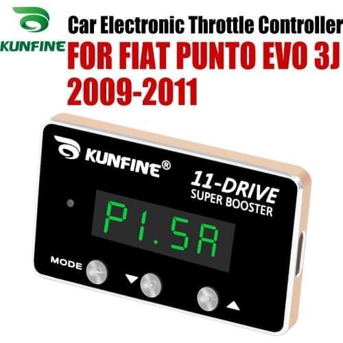 KUNFINE Car Electronic Throttle Controller Racing Accelerator Potent Booster For FIAT PUNTO EVO 3J 2009-2011 Tuning Parts