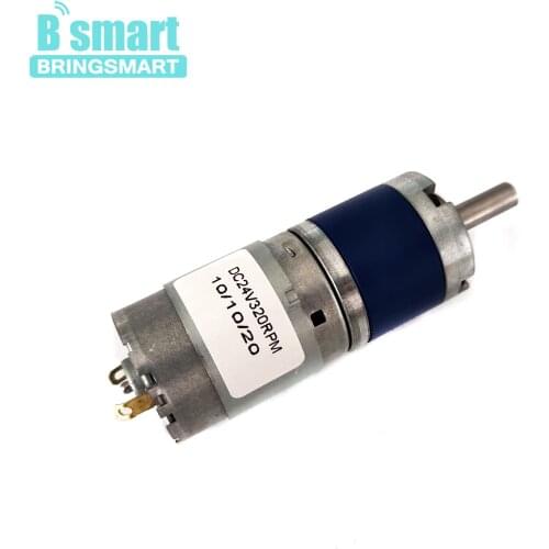 Bringsmart Micro Planetary 24V Long Life DC Gearbox Motors Reversed Low Speed 320rpm For DIY Toy Robot Electric Motor PG28-385
