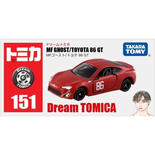 Takara Tomy Dream Tomica #151 MF Ghost Toyota GT86 Diecast Sports Car Model Car Toy Gift for Boys and Girls Children