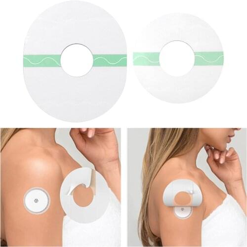 Shower Waterproof Patch, Transparent Adhesive Patches, Waterproof Sensor Covers, Protection Stickers, Without Hole 25 Pack