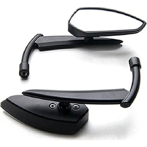 Brand new Custom Rear View Mirrors Black Pair w/Adapters For Honda Valkyrie Rune 1500 1800