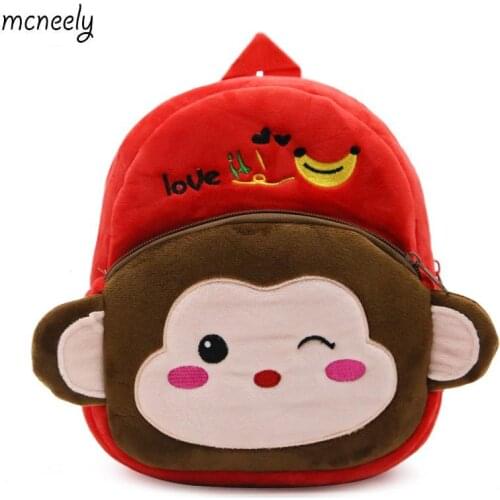 1-3 Years Old Kids Plush Backpacks Cartoon Plush Toys for Kids New Cute Mini School Bag Student Kindergarten Toy Bags