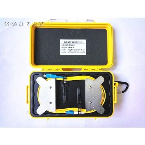 OTDR Launch Cable Box 1KM OTDR Test extension line OTDR single mode optical fiber tester SC-LC