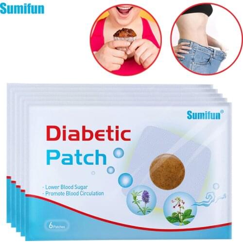 Sumifun Diabetic Patch Natural Herbal Cure Lower Blood Glucose Treatment Sugar Balance Burning Fat Medical Diabetes Plaster