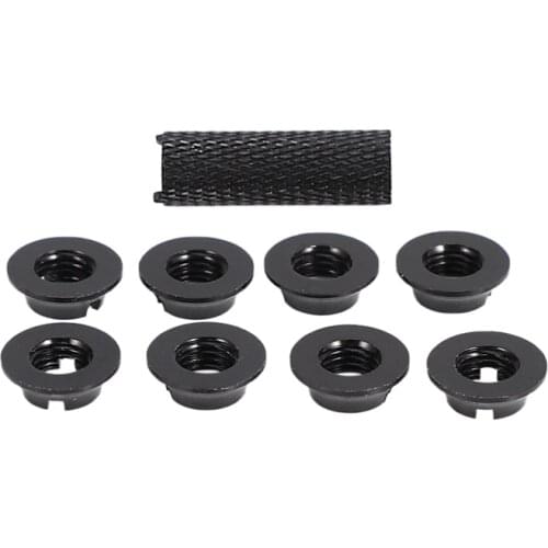 1Pcs for FUTABA Remote Control JR / Frsky Gear Switch Toggle Switch Accessories 8Pcs Aluminum Alloy Nut Black