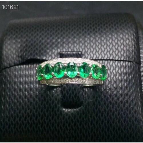 Real And Natural emerald ring Free shipping 925 sterling silver Fine jewelry Gem For man or Wowen