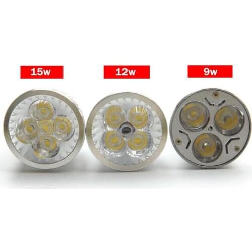 Super Bright LED 9W 12W 15W GU10 LED Bulb Light Lamp 110V 220V Dimmable Led Spotlights Warm White/Pure White/Cool White