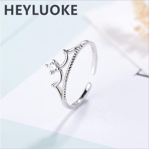 Ring Hot Sale Real Anillos Anel Masculino 2019 Crown Ring Aaaaa Zircon Cz Filled Band For Women