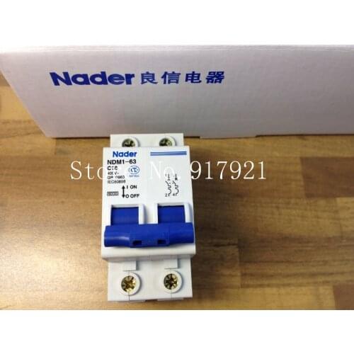 [ZOB] Nader letter NDM1-63 C10 genuine new miniature circuit breaker 2P10A air switch --10pcs/lot