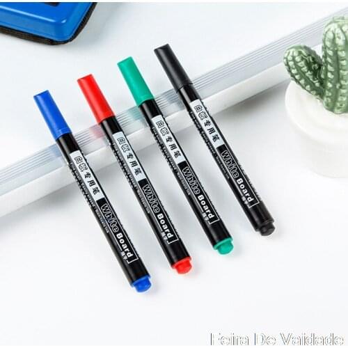 1Pcs Colorful Whiteboard Pen Black White Board Markers School Supplies Childrens Drawing Pen