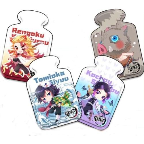 1 Pcs Cute Anime Demon Slayer Kimetsu No Yaiba Hot Water Bottle Hot Water Warmer Screw Portable Water-filling Hot-water Bag Toys