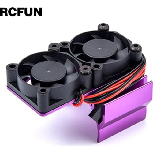 1pcs 3660 3670 Motor Heat Sink Fan Cooling Racing 550 Heatsink Electric Dual Proof Cover aluminum Twin 1/10 1:10 RC Car