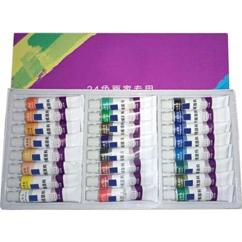 12/18/24 Colors 12ML Tube Acrylic Paint set Art Painting Drawing Tools For Kids