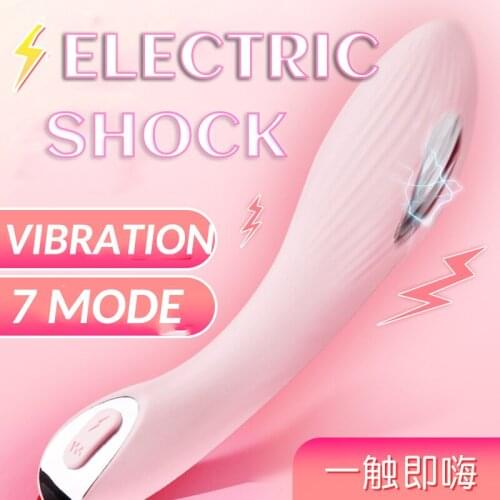 12 Speeds Dildo Vibrator Female Clitoral G Spot Stimulator Electric Shock Pulse Vibrator for Woman Sex Toys for Adults
