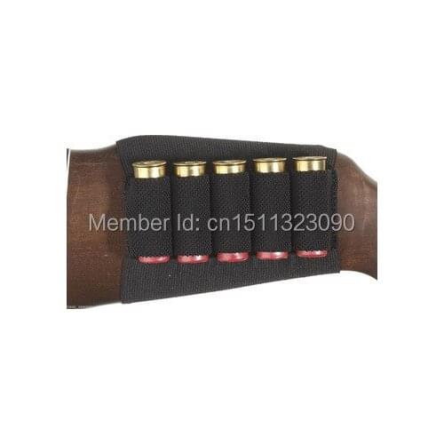 1x Allen hunting Shotgun Rifle 5 Shells Butt Stock Shell Cartridge Holder Shotshell Ammunition Carrier 5 waterproof material