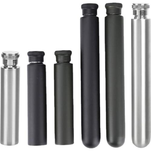 50Pcs 1 oz/1.5 oz Wine Whisky Bottle Stainless Steel Wine Bottle Hip Flasks Portable Tubular Wine Pot Round Bottom
