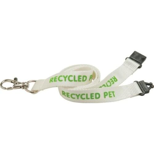 500pcs/lot customized eco-friendly lanyard recycled PET lanyard neck strap key holder eco-friendly products ECO-PT-05