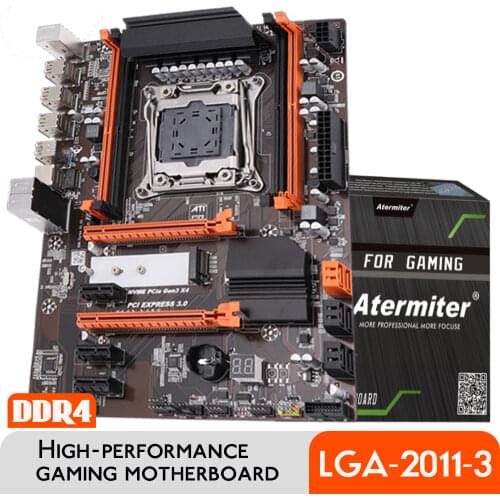 Atermiter X99 Turbo D4 Motherboard Slot LGA2011-3 USB3.0 NVME M.2 SSD Support DDR4 REG ECC Memory and Xeon E5 V3 V4 Processor