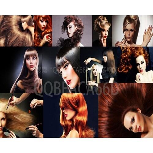 Free Shipping Beauty Salon Hair Salon Salon Wallpaper Fashion European Style Beauty Hair Style Hair Barber Shop Custom 3D Mural