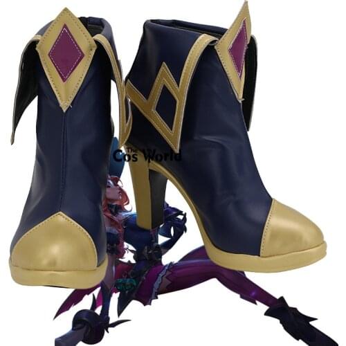 LOL Halloween the Bounty Hunter Miss Fortune Games Customize Cosplay High Heels Shoes Boots