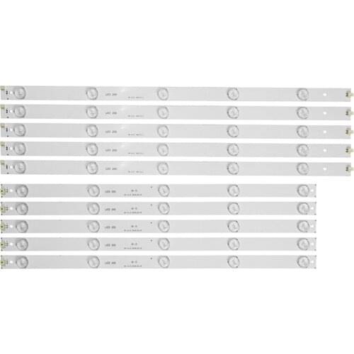 LED backlight strip 10 Lamp for Hitachi 49'' TV LB-C490F14-E4-L-G1-SE1/SE2 SN49ABD2100 10pcs/set