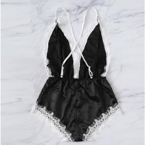 Hot Top Fashion New Style Sexy Underwear Suspender Oil-Light Cloth One Piece Clothes Womens pajamas Sexy Lace Home Dress