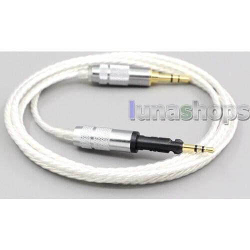 LN006613 XLR 4.4mm 2.5mm Hi-Res Silver Plated 7N OCC Earphone Cable For Sennheiser HD6 HD7 HD8 MIX DJ HD595