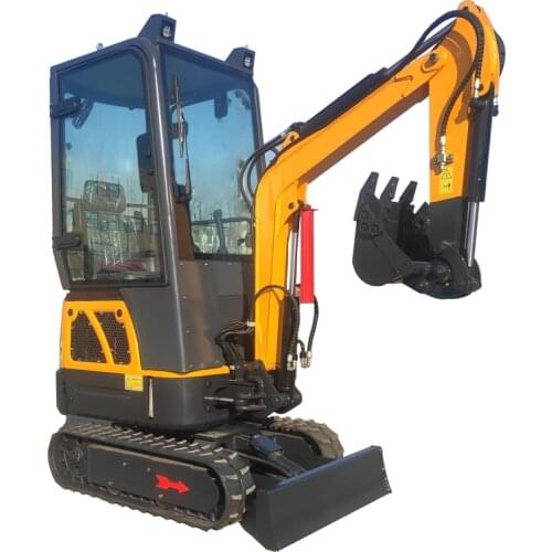 Closed cabin 1ton mini excavator micro pelle bagger excavadoras sale for Europe