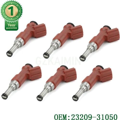 Set 6 top quality fuel inejctor injection nozzle Fuel Injectors 23209-31050 23250-31050 for Lexus for Toyota 3.5L V6 2005-2011