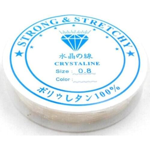 New 1Roll 0.5-1.0MM AA+ Quality Transparent clear Strong Stretchy Elastic Rope Transparent String Cord Beading Bracelet/Neckla